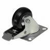 80mm Black Swivel Castor with brake