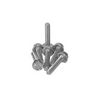 Screw with fied ring M6x30mm, (100 pieces)