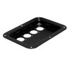 Punched Dish for 4x Neutrik-D, Black