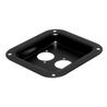 Punched Dish for 2x Neutrik-D, Black