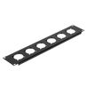 19" 2U Rack Panel, 6x Schuko