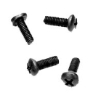 Pozi-Drive Pan Head Screw M6 x 12, Black (4 pieces)